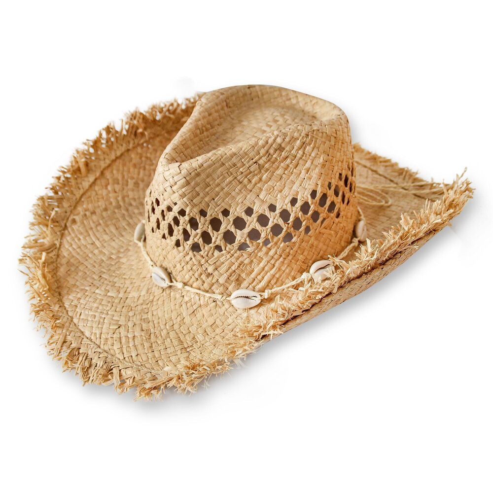 9452 Natural Cowboy Cowboy Straw Hat, Unisex One Size 's Summer Coachella